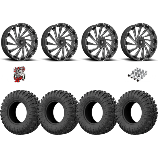 EFX Motoclaw 35-10-20 Tires on MSA M46 Blade Milled Wheels