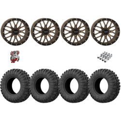 EFX Motoclaw 33-10-20 Tires on ST-3 Bronze Wheels