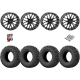 EFX Motoclaw 33-10-20 Tires on ST-3 Matte Black Wheels