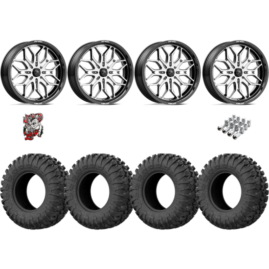 EFX Motoclaw 33-10-20 Tires on MSA M47 Sniper Machined Wheels