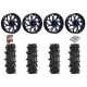 High Lifter Outlaw Max 40-10-24 Tires on Fuel Runner Candy Blue Wheels