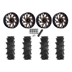 High Lifter Outlaw Max 40x10-24 Tires on Fuel Runner Candy Orange Wheels