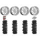 High Lifter Outlaw Max 40-10-24 Tires on MSA M36 Switch Brushed Titanium Wheels