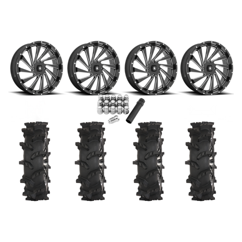 High Lifter Outlaw Max 37x10-24 Tires on MSA M46 Blade Milled Wheels
