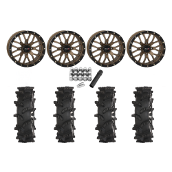 High Lifter Outlaw Max 33x10-20 Tires on ST-3 Bronze Wheels