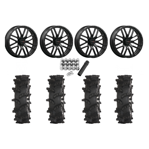 High Lifter Outlaw Max 40x10-24 Tires on ST-3 Matte Black Wheels