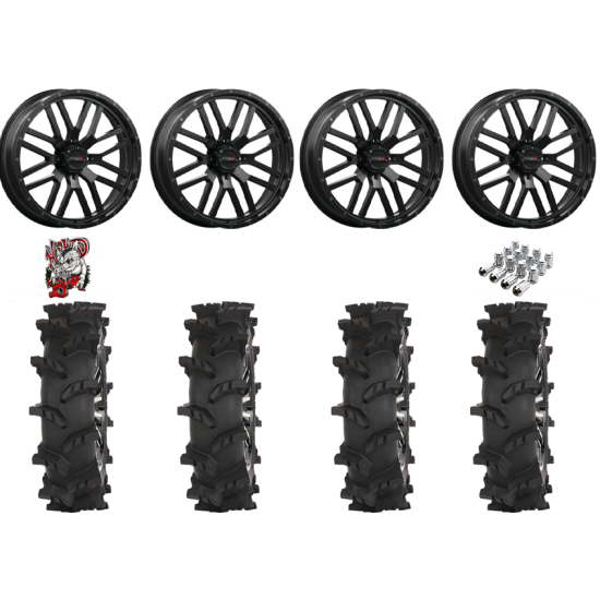 High Lifter Outlaw Max 37-10-24 Tires on ST-3 Matte Black Wheels