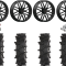 High Lifter Outlaw Max 40-10-24 Tires on ST-3 Matte Black Wheels