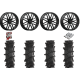 High Lifter Outlaw Max 44-10-24 Tires on ST-3 Matte Black Wheels