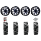 Quadboss QBT680 38-9.5-20 Tires on Fuel Runner Candy Blue Wheels
