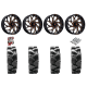 Quadboss QBT680 36-9.5-20 Tires on Fuel Runner Candy Orange Wheels