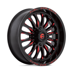 Fuel Off Road Arc Gloss Black Milled Red 18x7 Wheel/Rim