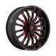 Fuel Off Road Arc Gloss Black Milled Red 22x7 Wheel/Rim