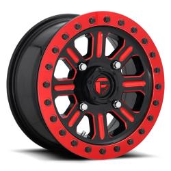 Fuel Off-Road Hardline D911Gloss Black & Red Tint 15x7 Wheel/Rim