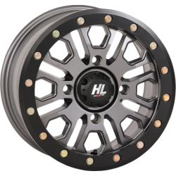 High Lifter HL23 Gun Metal Grey Beadlock 14x7 Wheel/Rim