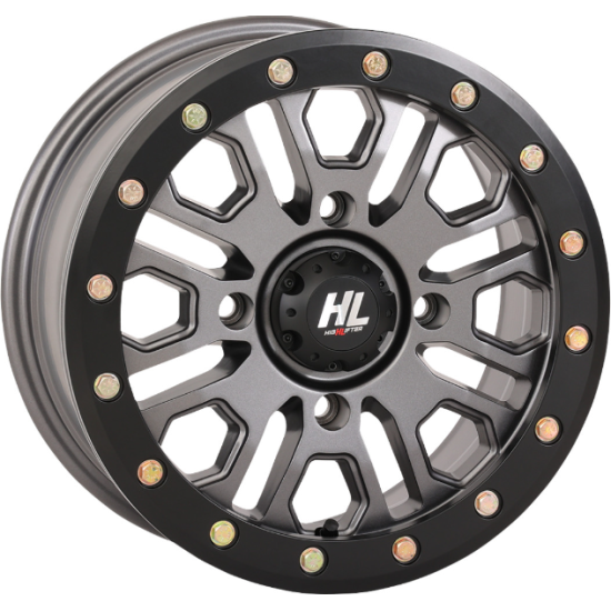 High Lifter HL23 Gun Metal Grey Beadlock 15x7 Wheel/Rim