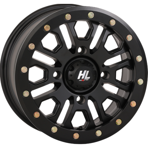 Assassinator Mud Tires 29.5x8-14 on HL23 Matte Black Beadlock Wheels
