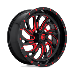 Fuel Off Road Kompressor Gloss Black with Red Tint 18x7 Wheel/Rim