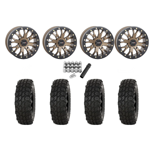 High Lifter XComp ATR 28x10-14 Tires on ST-3 Bronze Wheels
