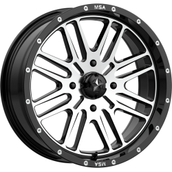 MSA M38 Brute Gloss Black Machined 18x7 Wheel/Rim