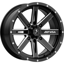MSA M41 Boxer Gloss Black Milled 16x7 Wheel/Rim