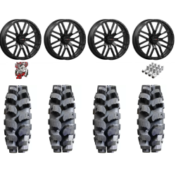 Interco Bogger 38-10-22 Tires on ST-3 Matte Black Wheels