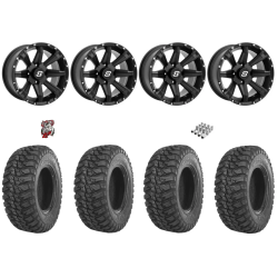 GBC Kanati Mongrel 30-10-15 Tires on Sedona Sparx Black Wheels