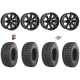 GBC Kanati Mongrel 30-10-15 Tires on Sedona Sparx Black Wheels
