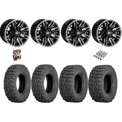 Sedona Coyote 25-8-12 Tires on Moose 112X Black Wheels