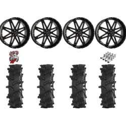 High Lifter Outlaw Max 37-10-24 Tires on ST-7 Gloss Black (24x9) Wheels