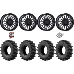 EFX MotoSlayer 33-9.5-22 Tires on MSA M50 Clubber Gloss Black Wheels