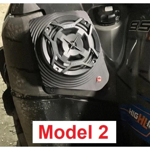 Polaris Sportsman Bluetooth ATV Speaker Pods - Fender Mounted Polaris Sportsman Bluetooth ATV Speaker Pods - Fender Mounted
