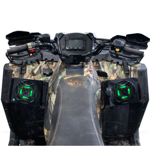 Polaris Sportsman Bluetooth ATV Speaker Pods - Fender Mounted Polaris Sportsman Bluetooth ATV Speaker Pods - Fender Mounted