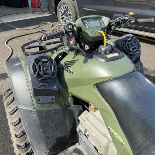 Honda Rincon Waterproof ATV Speaker Pods - Fender Mounted Honda Rincon Waterproof ATV Speaker Pods - Fender Mounted