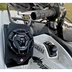 Yamaha Grizzly Bluetooth ATV Speaker Pods - Fender Mounted Yamaha Grizzly Bluetooth ATV Speaker Pods - Fender Mounted