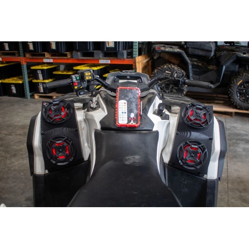 Can-Am Outlander Bluetooth ATV Surround Sound System - Fender Mounted Can-Am Outlander Bluetooth ATV Surround Sound System - Fender Mounted