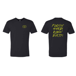 Wild Boar Black T-Shirt - Playin' Hard, Ridin' Dirty