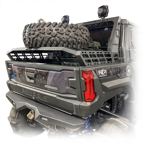 DRT Motorsports Tire Carrier and Bed Rack System for Polaris Xpedition DRT Motorsports Tire Carrier and Bed Rack System for Polaris Xpedition