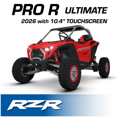 Rugged Radios 2026 Polaris RZR Pro R Ultimate – Complete Communication Kit with Bluetooth Intercom and 2-Way Radio (10.4″ Touchscreen Models Only) Rugged Radios 2026 Polaris RZR Pro R Ultimate – Complete Communication Kit with Bluetooth Intercom and 2-Way Radio (10.4″ Touchscreen Models Only)