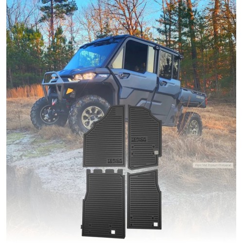 Terick Solutions Can-Am Defender HD11 Rubber Floor Mats