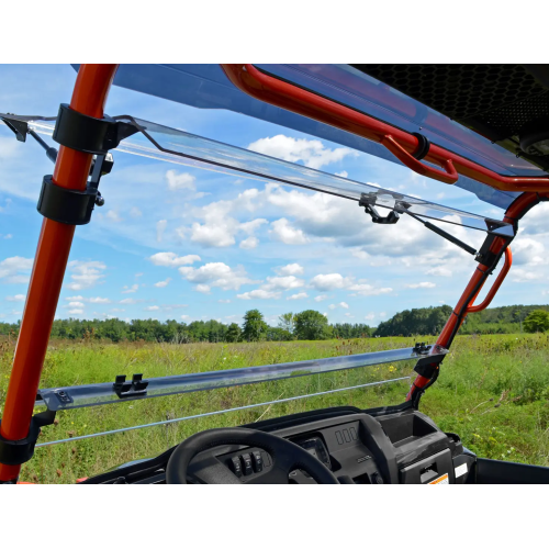 Kawasaki Mule Pro Scratch Resistant Flip Windshield Kawasaki Mule Pro Scratch Resistant Flip Windshield