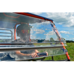 Kawasaki Mule Pro Scratch Resistant Flip Windshield Kawasaki Mule Pro Scratch Resistant Flip Windshield