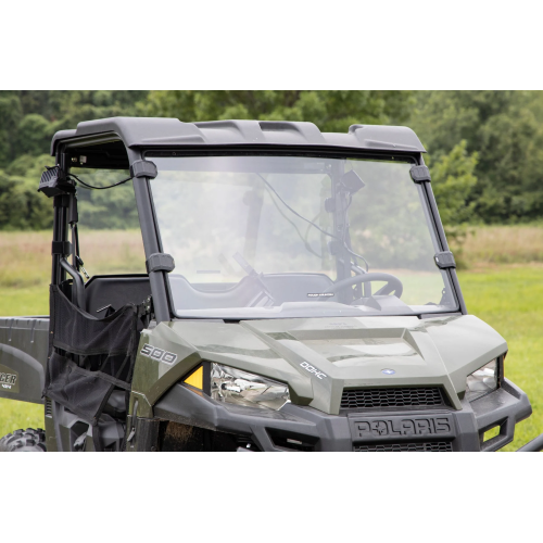 Rough Country Full Windshield Scratch Resistant Mid Size Polaris Ranger 500/ Ranger 800