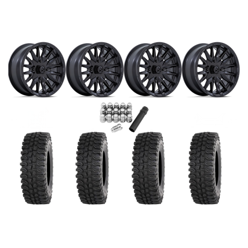 Frontline BDC 32x10-15 Tires on MSA M49 Creed Matte Black Wheels Frontline BDC 32x10-15 Tires on MSA M49 Creed Matte Black Wheels