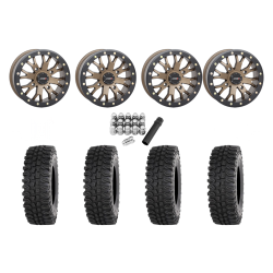 Frontline BDC 28x10-14 Tires on SB-4 Bronze Beadlock Wheels Frontline BDC 28x10-14 Tires on SB-4 Bronze Beadlock Wheels