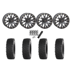 Frontline BDC 28x10-14 Tires on SB-4 Matte Black Beadlock Wheels Frontline BDC 28x10-14 Tires on SB-4 Matte Black Beadlock Wheels