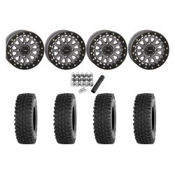 Frontline BDC 32x10-15 Tires on SB-6 Gunmetal Beadlock Wheels