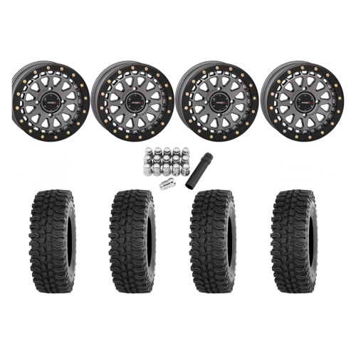 Frontline BDC 33x10-15 Tires on SB-6 Gunmetal Beadlock Wheels Frontline BDC 33x10-15 Tires on SB-6 Gunmetal Beadlock Wheels