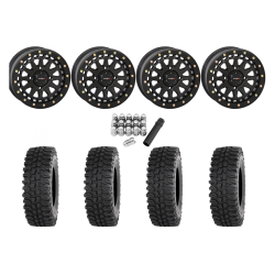 Frontline BDC 32x10-15 Tires on SB-6 Matte Black Beadlock Wheels