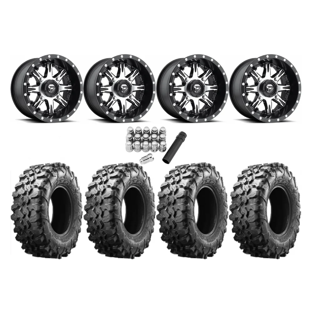 Maxxis Carnivore 28x10-14 Tires on Fuel Nutz Wheels, complete kit